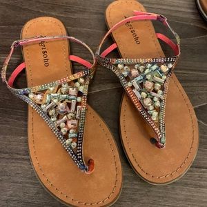 Pink Bling Sandals